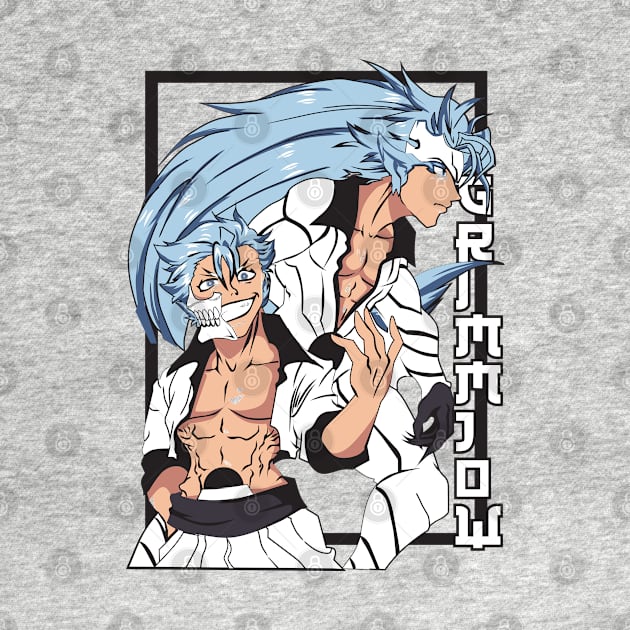 Blue Haired Menace Grimmjow bleach Fanart by Planet of Tees